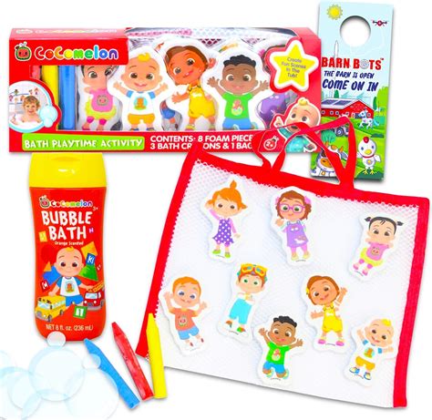 Amazon.com: Cocomelon Bathtub Toys - Bundle Includes Cocomelon Bath ...