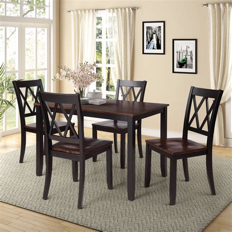 Modern Dining Table Set For 4 : Dining Room Modern Sets Table Square ...