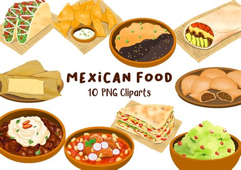 Mexican Food Cinco De Mayo Clipart PNG Graphic by AngProject · Creative ...