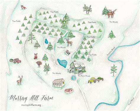 Custom Property Map- Christmas Tree Farm Map by Bohemian Mint