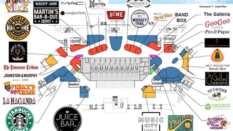 Nashville Airport Terminal Map - Living Room Design 2020