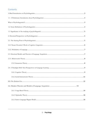 Psycholinguistics - part1 | PDF