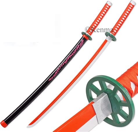 Buy Kenma Demon Slayer Nezuko Kamado Whip Nichirin Blade Wooden Katana ...