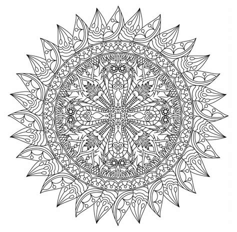 Free, Printable Mandala Coloring Pages for Adults