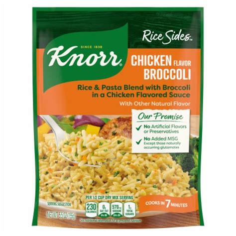 Knorr Chicken Broccoli with Long Grain Rice and Vermicelli Pasta Rice ...