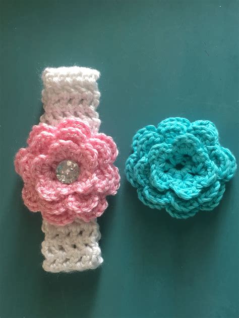 Crochet Flower Headband | Crochet flower headbands, Crochet, Flower ...