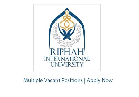 Riphah International University Jobs Nov 2017