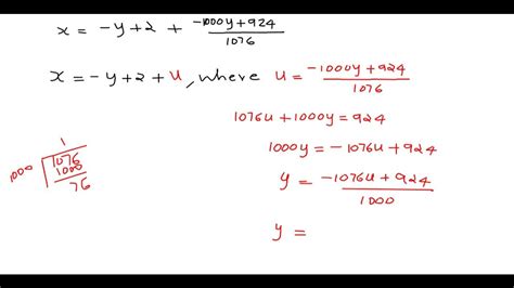 Solution of Linear Diophantine Equations using Eulers method - YouTube