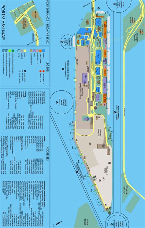 Cruise Terminal Tampa Florida Map | Printable Maps - Cruise Terminal ...