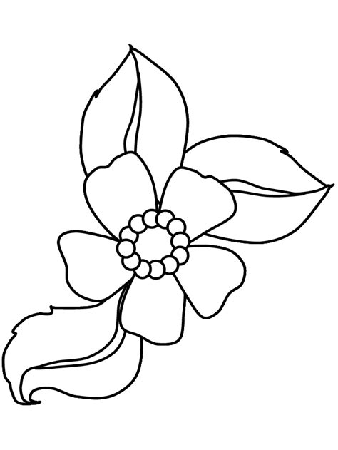 Free Black And White Flower Coloring Page, Download Free Black And ...