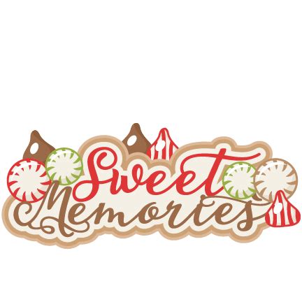 Sweet Memories scrapbook title scrapbook clip art christmas cut outs ...