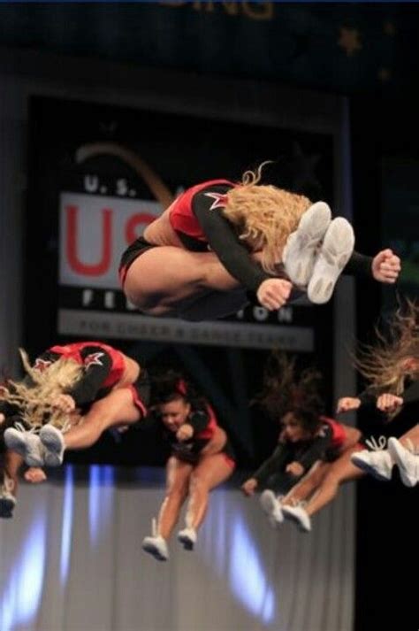 Cheer Challenge Day 8: pike jump. I'm the girl in the back. Cheer Jumps ...