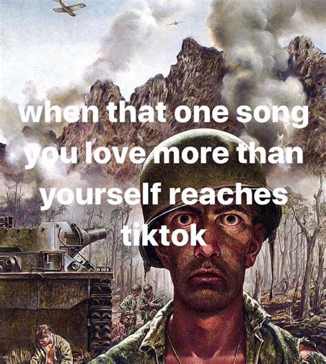 when that one song you love more than yourself reaches tiktok ...