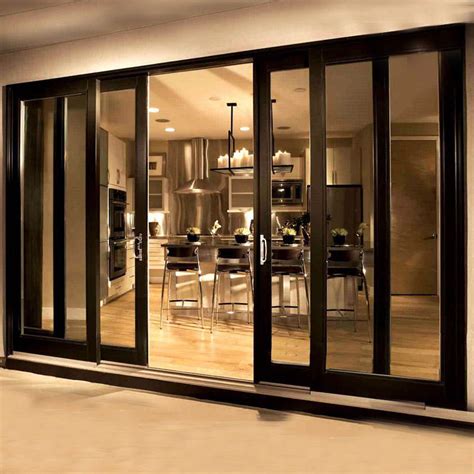 Aluminum Frame Tempered Glass Sliding Patio Door- Zhongtai