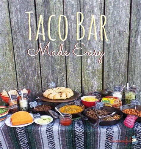 Taco Bar Made Easy | Taco bar, Party food bars, Taco bar party