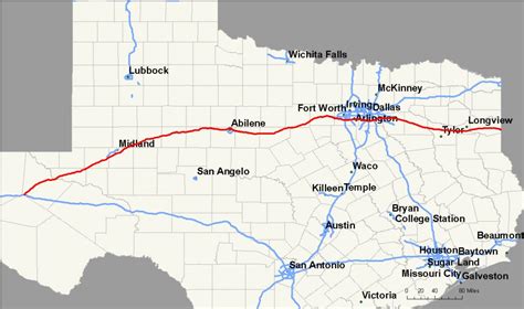 Map Of Texas Interstates - United States Map