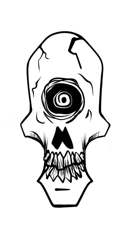 Jarod Valentin - Cyclops Skull sticker