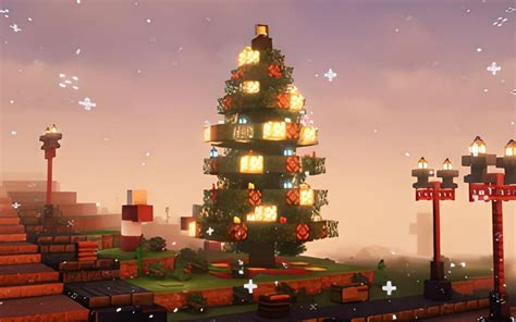 Minecraft player celebrates the holidays with a beautiful Christmas ...