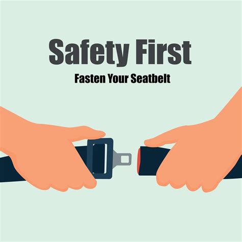 Fasten seat belt warning banner safety trip for passengers on car and ...