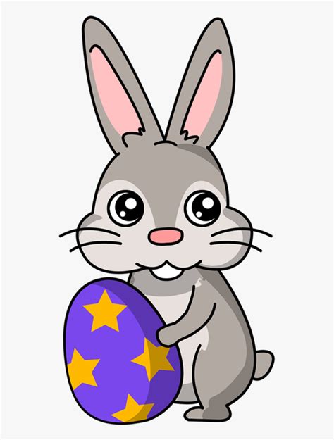 Easy Easter Bunny Cartoon , Free Transparent Clipart - ClipartKey