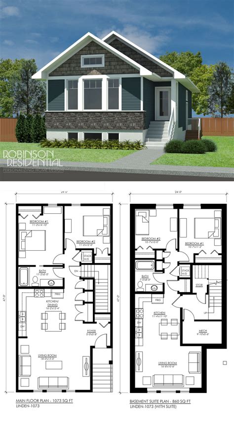 2 Bedroom Basement Apartment Floor Plans - Design Corral