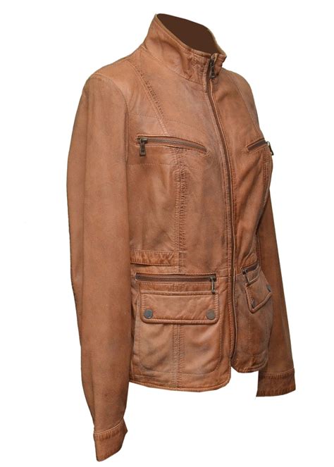 Women Tan Leather Jacket – The Film Jackets