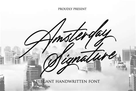 Amsterday Signature Font - Free Font