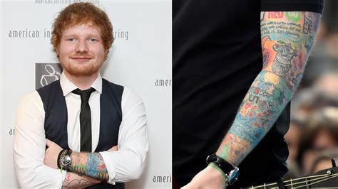 The Meaning Behind 5 of Ed Sheeran's Tattoos - YouTube