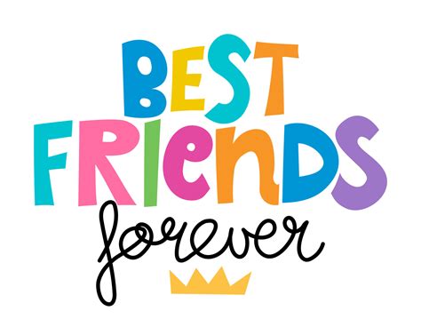 Best Friends forever - lovely lettering calligraphy quote. Handwritten ...