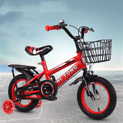 12/16 inch Kids Bike Boys Girls Freestyle Bicycle with Training Wheels ...