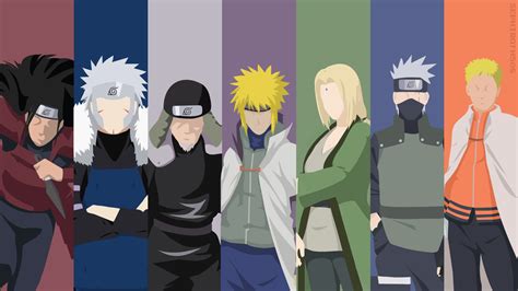 Made a Hokage Minimalist wallpaper (da: sephiroth508) : r/Naruto