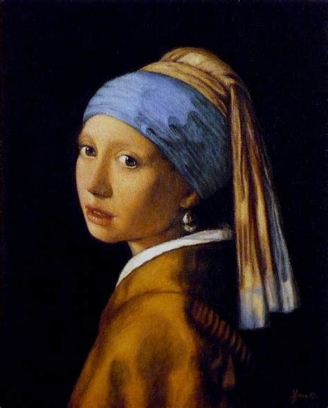 Girl With A Pearl Earring Painting by Jaro Zbijar