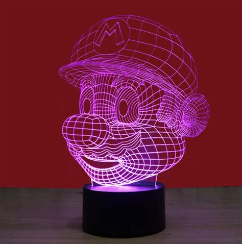 Super Mario 3D Nightlight 3D Visual Creative Lamp — 3D Optical Lamp