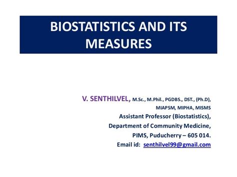 Biostatistics