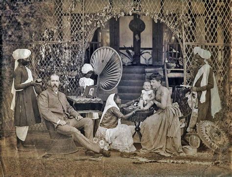 British Raj. European family with Indian servants, 1880s | Colonial ...