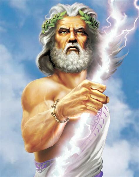 Zeus, god of thunder and head god of the ancient Greek pantheon. He was ...