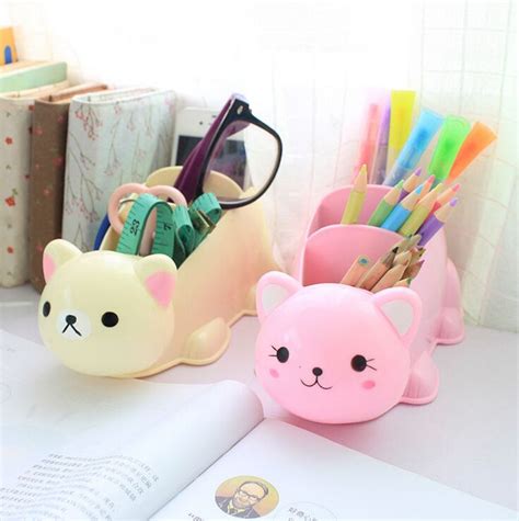 Hot Cute Cartoon Desk Organizer Desk Accessories Organizer Jewellery ...