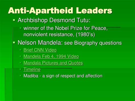 PPT - Modern History of South Africa Main Idea Statements PowerPoint ...