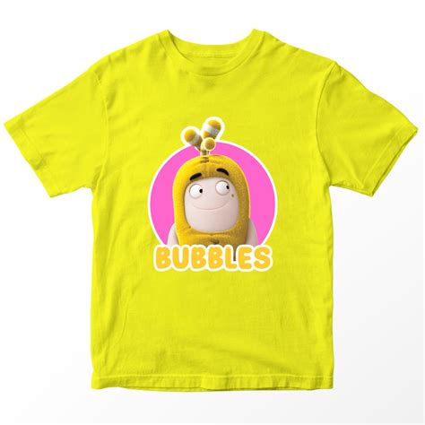 Oddbods Bubbles T-Shirt, Merch, 100% Cotton, Boy Girl 1-10, Cartoon ...