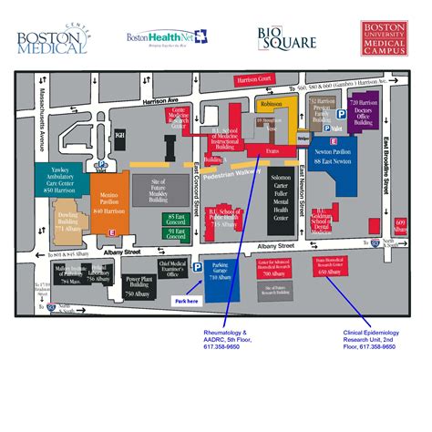 Boston Medical Center Campus Map - United States Map