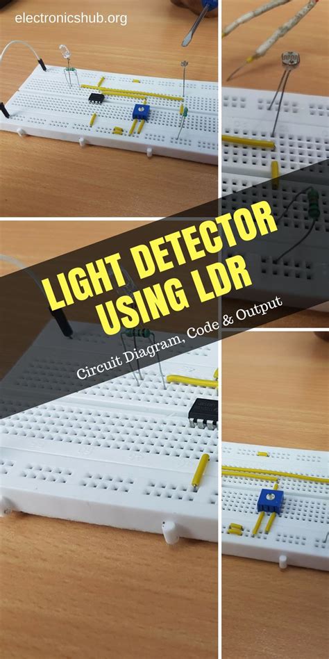 Light Detector using LDR | Light detector, Electronics projects, Light ...