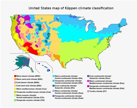 Koppen Climate Map USA | Printable Map Of USA