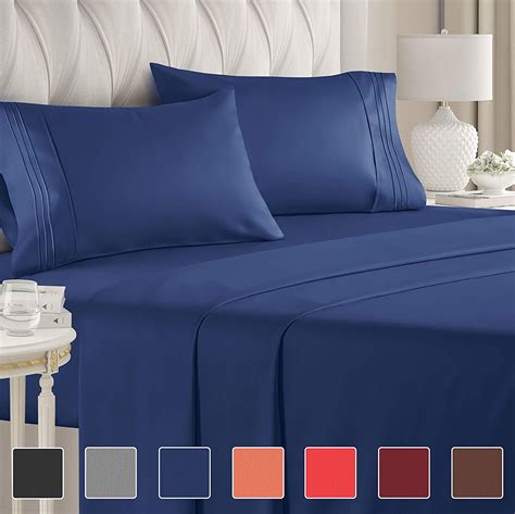 Twin Size Sheet Set - 4 Piece - Luxury Bed Sheets - Extra Soft - Deep ...