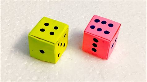 Paper Dice 🎲/How To Make a Paper Dice/Kids Craft/Paper Craft - YouTube