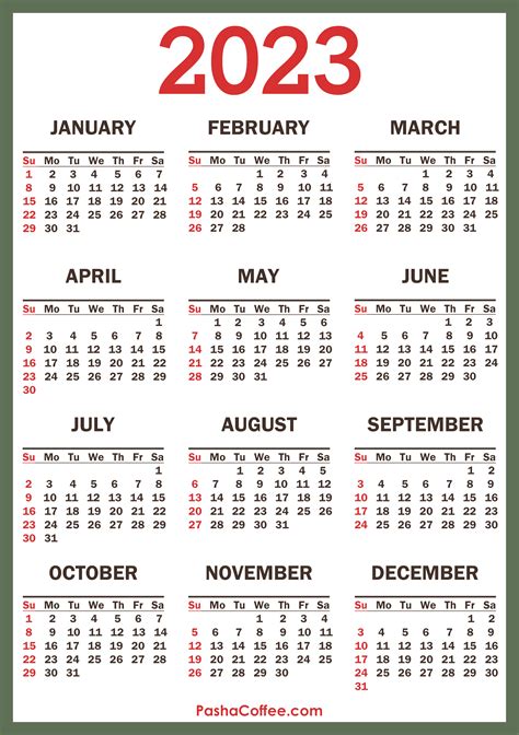 123Freevectors 2023 Calendar - February 2023 Calendar