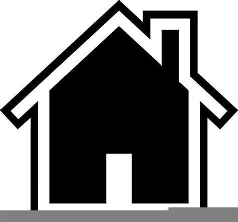 Black And White House Outline Clipart | Free Images at Clker.com ...