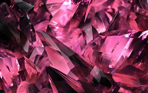 Premium AI Image | Pink crystals wallpapers that are high definition