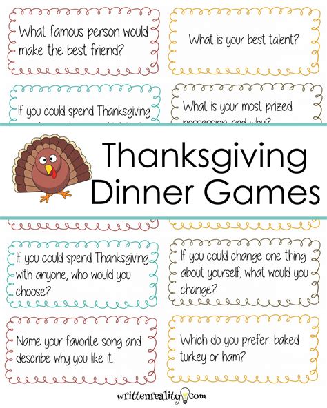 Dinner Table Games Family : 50 Thanksgiving-themed "Would You Rather ...