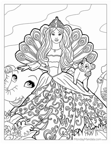 Barbie Island Princess Coloring Pages Princess Coloring Pages Barbie ...