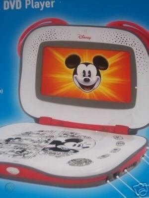 Disney Portable Mickey Mouse DVD Player 7âe Screen - NEW | #35102001